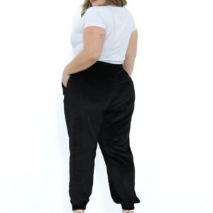 Calça Jogger Plus Size Preta - Estilo Athleisure Premium