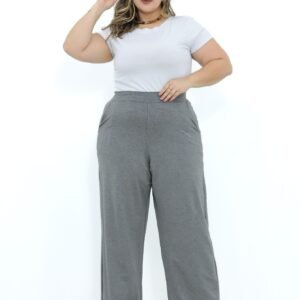 Blusa Básica Plus Size Branca - Essencial Fashion Premium