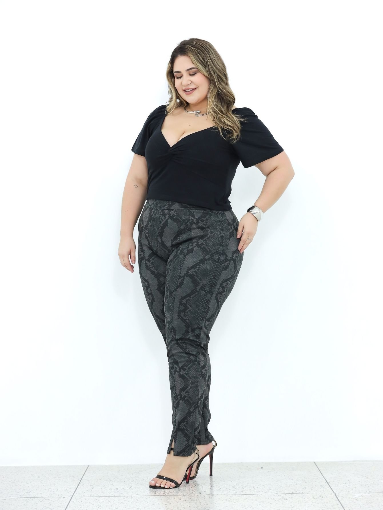 Calça Snake Skinny - Imagem 2