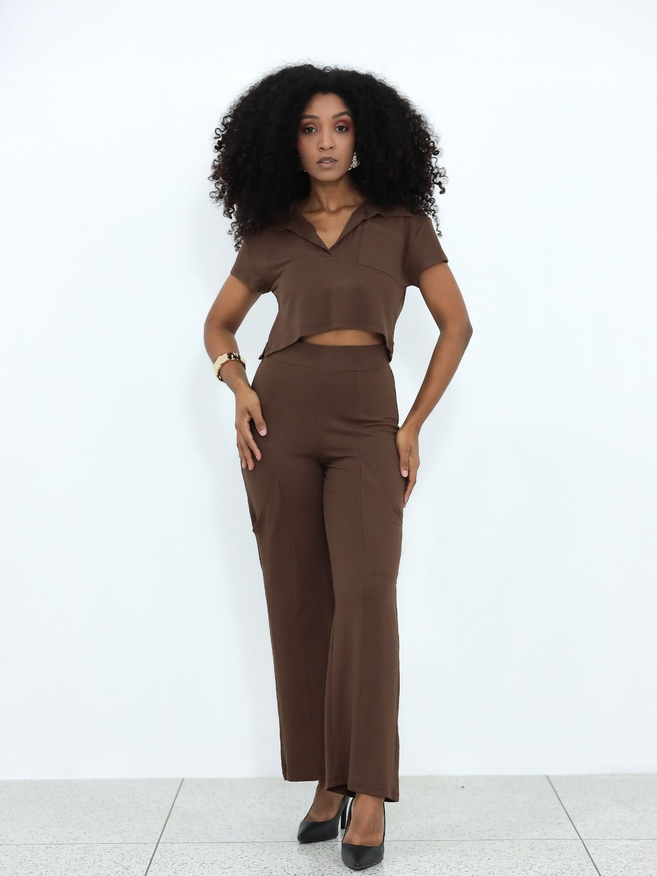 Conjunto Alfaiataria Mocca