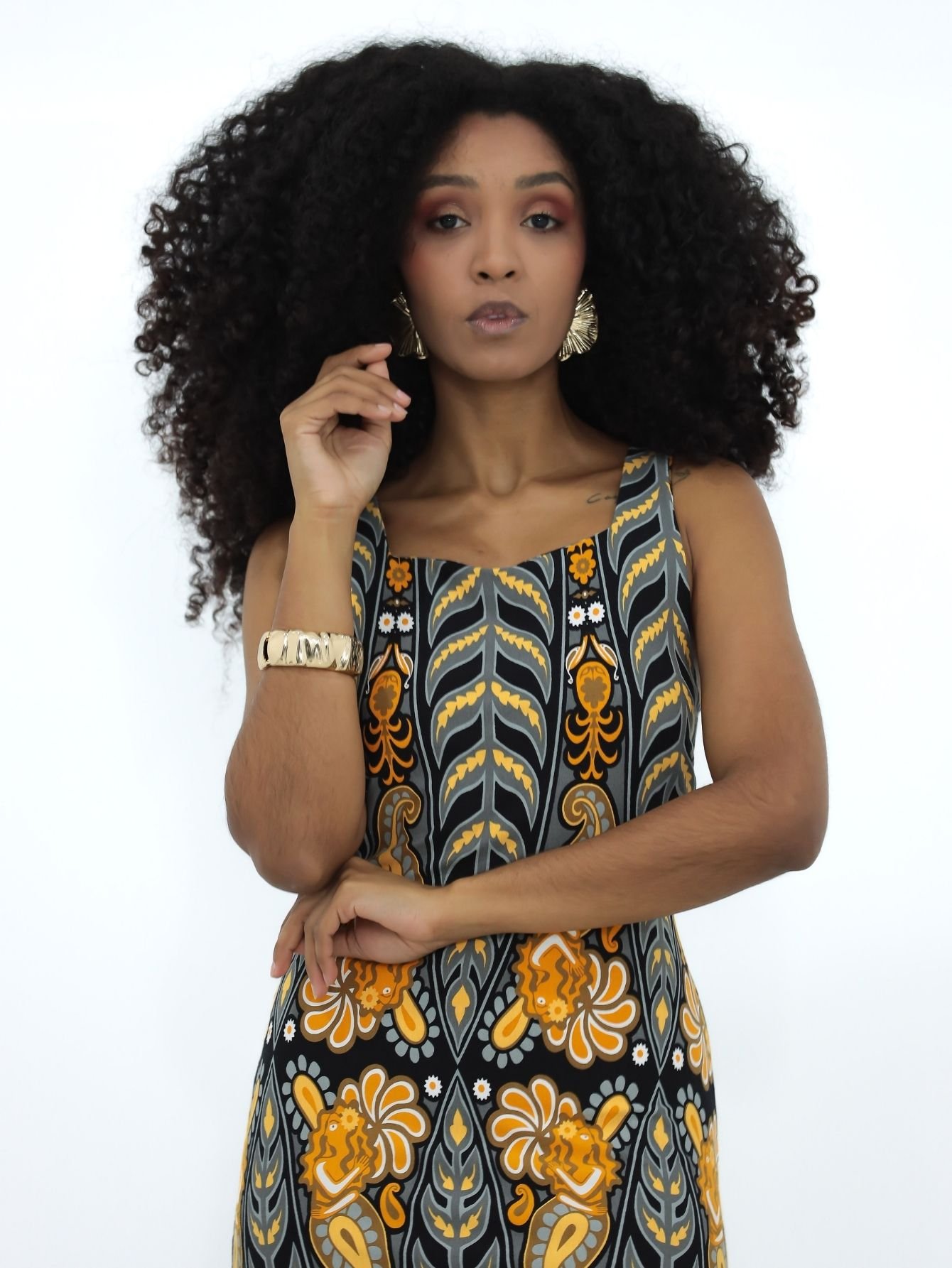 Vestido Longo Paisley Helena