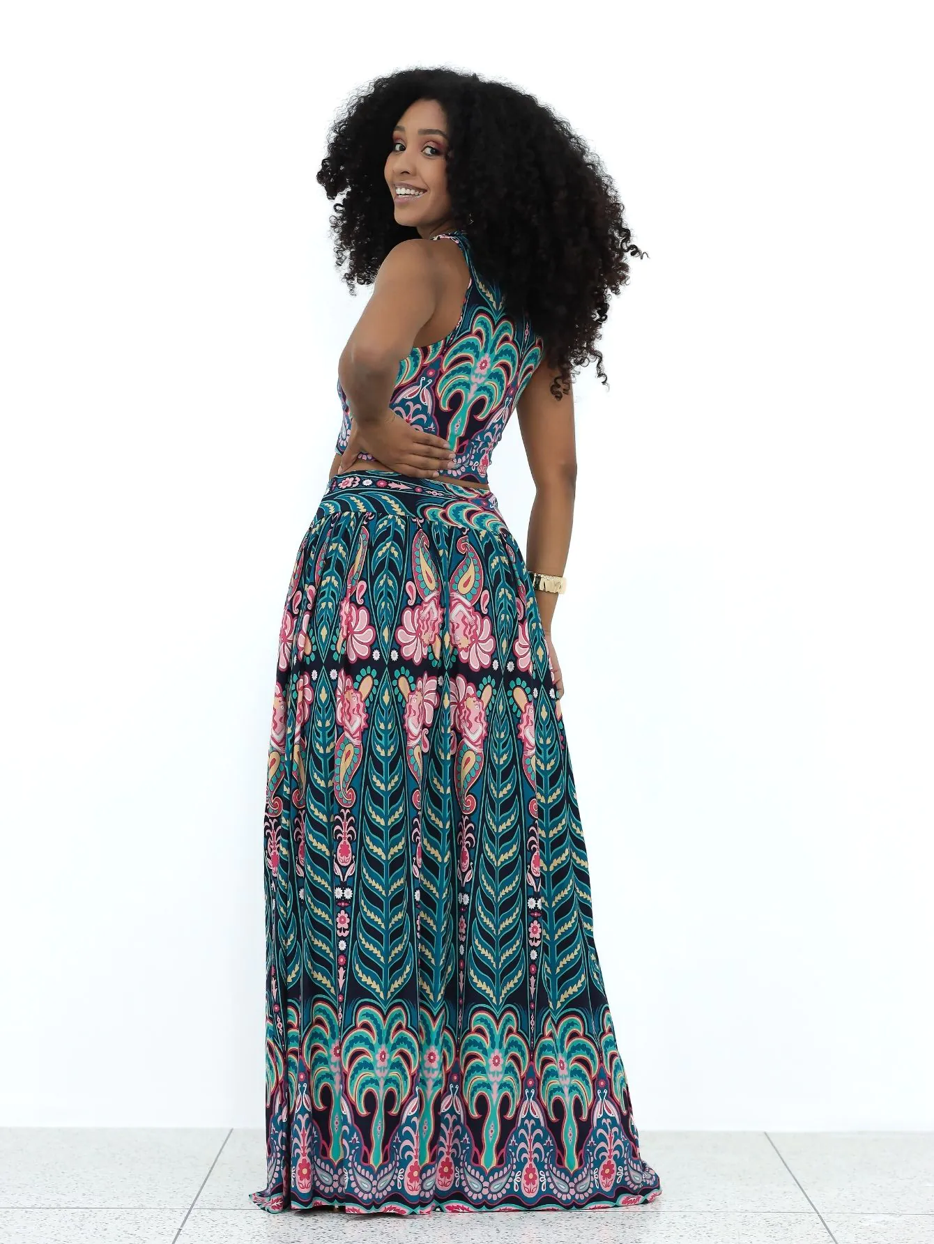 Conjunto Cropped e Saia Aurora - Imagem 2